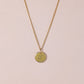 Small Initial Disc Pendant in Silver or Gold - 10mm