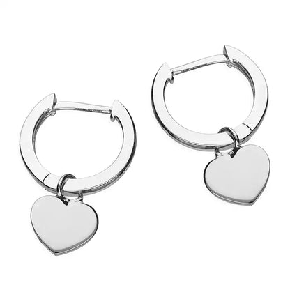 Heart Huggie Earrings