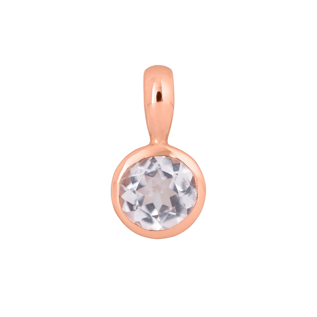 9ct Gold Birthstone - April (White Topaz)