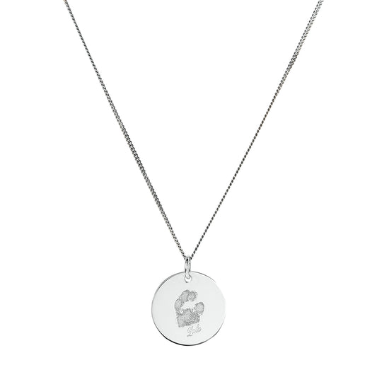 Paw Print Necklace - 15mm