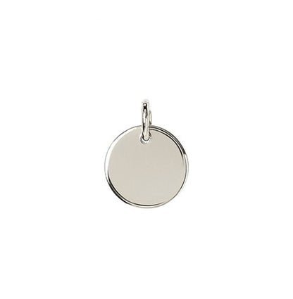 Small 10mm Disc in Silver or Gold (chain not included)